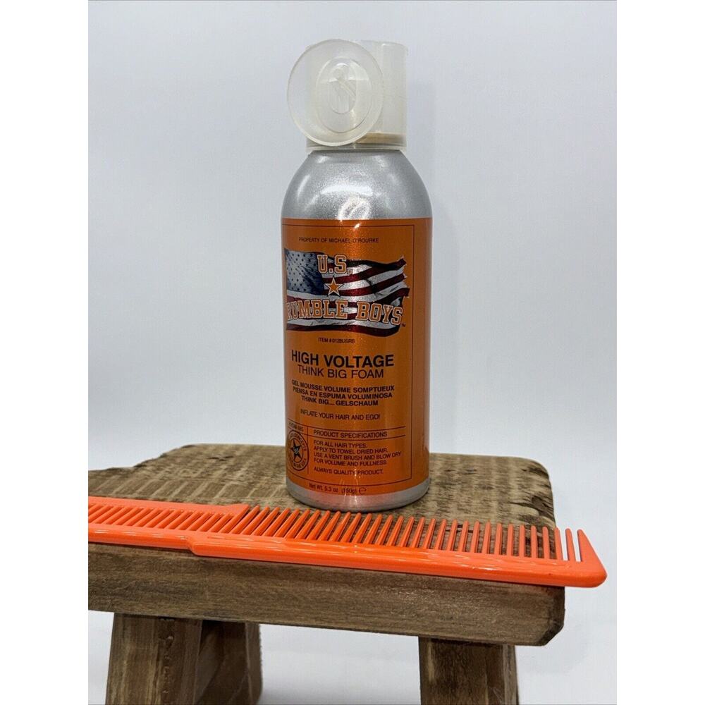 US Rumble Boys High Voltage Think Big Foam Gel Mousse Volumizing Hair‎ Styling